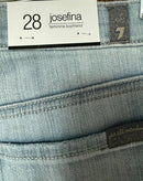 NWT 7 For All Mankind Josefina Slim Boyfriend Jeans Women’s Size 28 Light Wash
