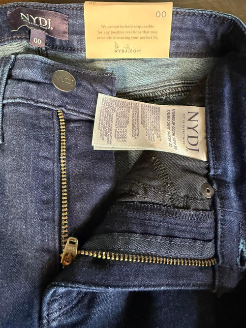 NYDJ Sheri Slim Ankle Fray Hem in Mystique. LiftXTuck Technology. Size 00. NWT