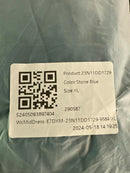 NWT Halara Midi dress drawstring ruffles Stone Blue XL