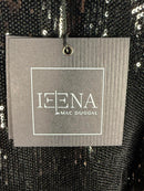 NWT Mac Duggal Apparel Black Sequined Structured Faux Blazer Mini Dress Size 6