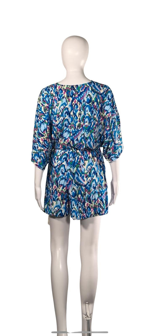 Cupshe Abstract Print Belted Mini Dress Size S