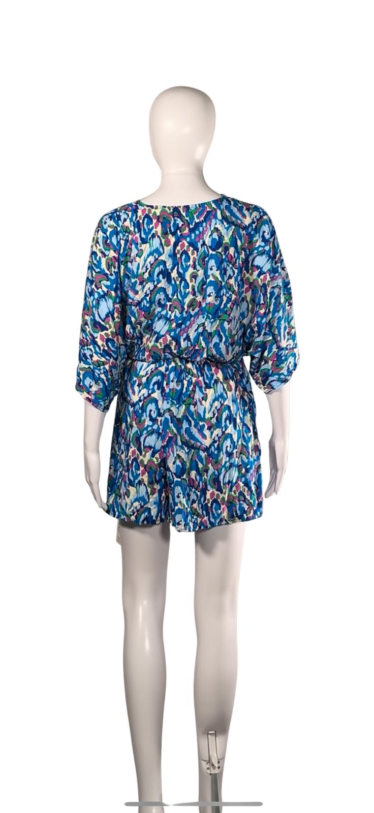 Cupshe Abstract Print Belted Mini Dress Size S