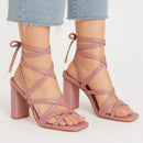 Kaanas Eagle Wrap Heels Pink Size 10 New in Box