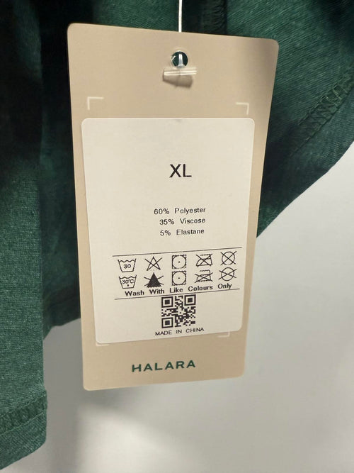 NWT Halara Deep V Neck Sleeveless High Low Flowy Midi Casual Dress Size - XL