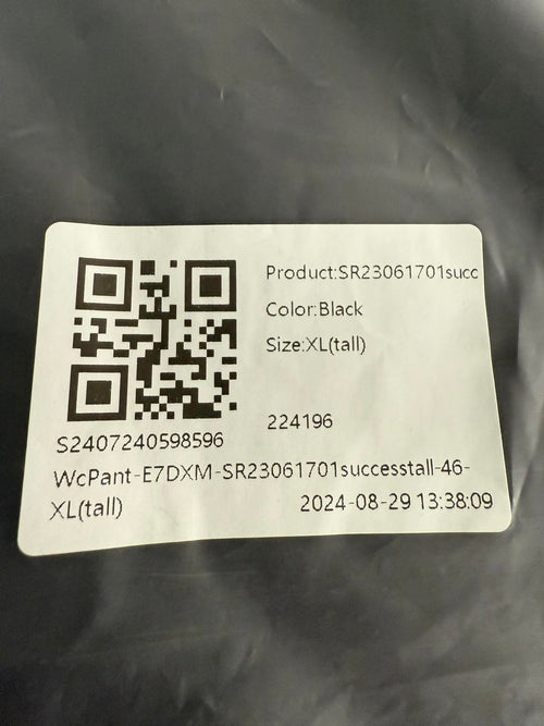 NWT Halara High Waisted Pocket Shirred Straight Leg Work Pant Black Size XL Tall