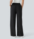 NWT Halara Flex™ High Waisted Pocket Wide Leg Waffle Work Pants, Size Large