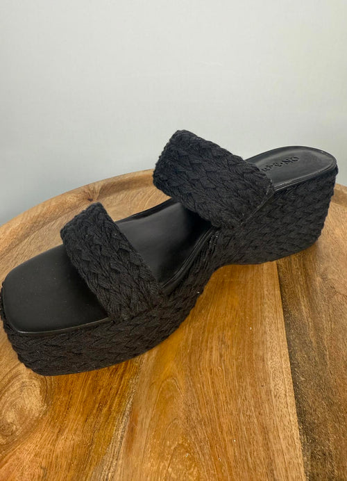 On 34th Women's Norina Woven Two Band Wedge Sandals Size 10 NWB