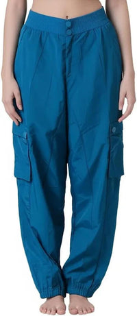 Spiritual Gangster Women's Teal Blue Taylor Cargo Loungewear - XS