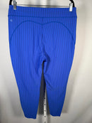 NWT Halara Women's Casual Blue Pinstripe Pants 7/8 Length Size M