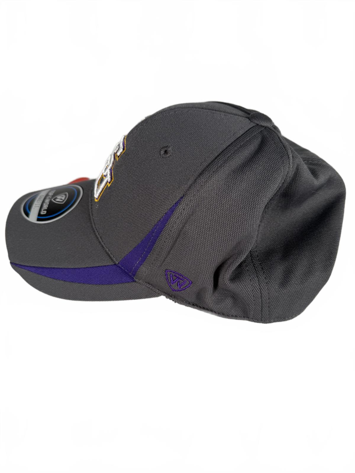 LSU Tigers Hat Cap One Size Fit Fitted Gray Purple Yellow Men’s NCAA