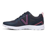 NWB Vionic Miles II Women's Walking Shoes Navy Pink Wide Size 5