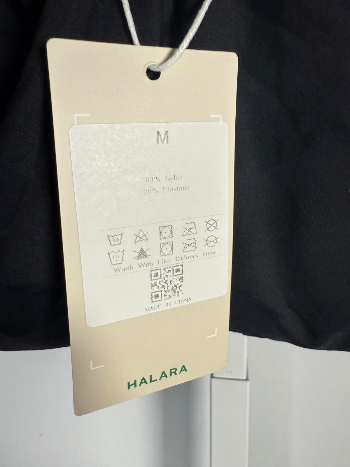 NWT Halara Stand Collar Sleeveless Plain Casual Bodysuit Black M