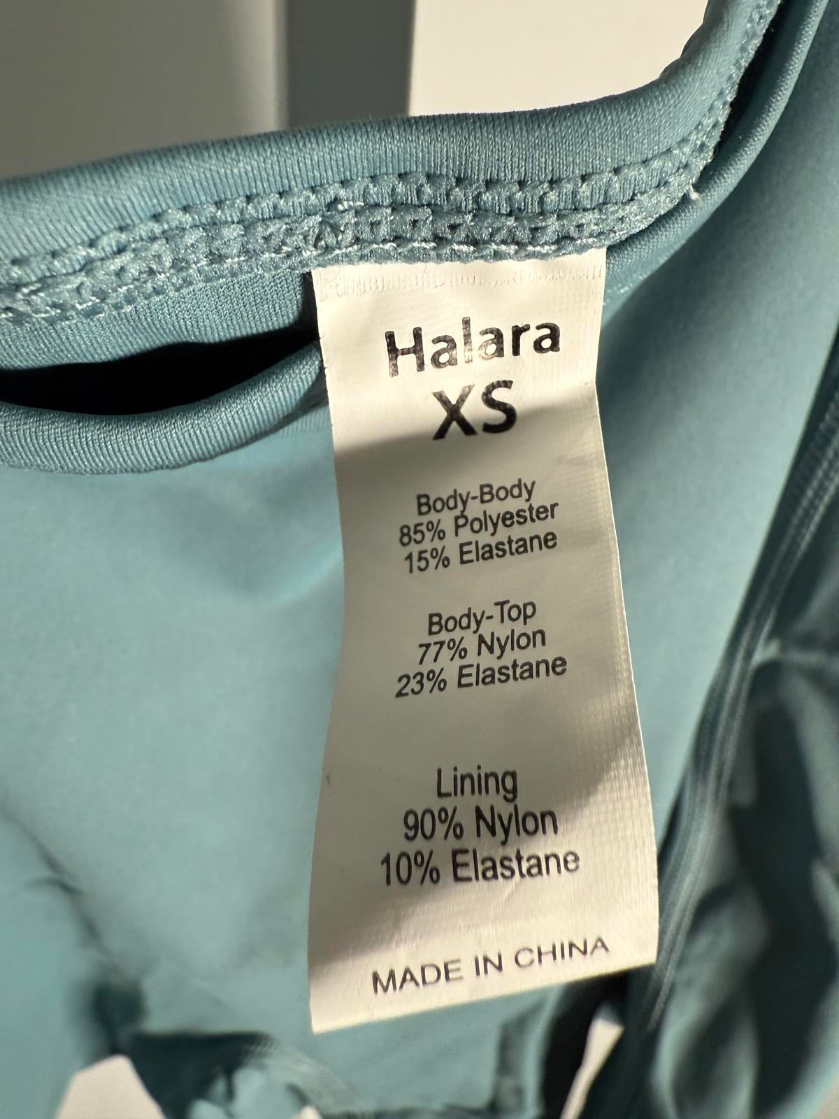 NWT Halara Breezeful High Low 2-Piece Pocket Flowy Midi Dress Stone Blue XS