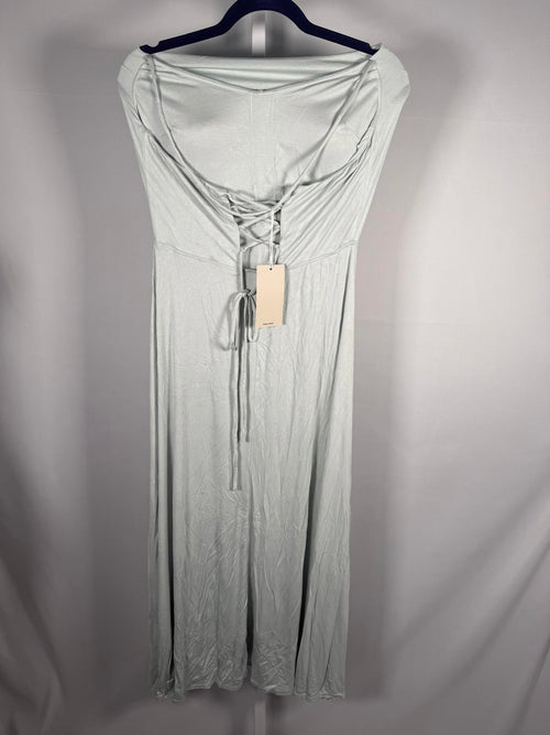 NWT Halara Ribbed Cowl Neck Lace Up Midi Dress - Size M