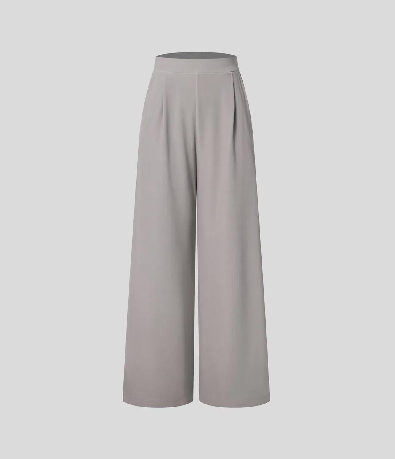 NWT Halara Flex High Waist Body Sculpt Waist-Slimming Work Pants Gray Small Tall