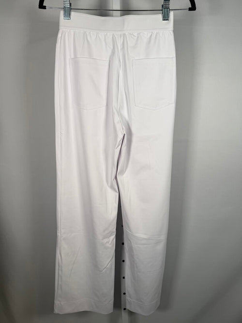 NWT Halara High Waist Button Multiple Pockets Strght Leg Casual Pants White- XS
