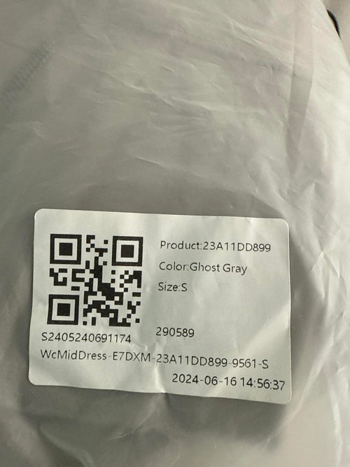 NWT Halara Breezeful High Low 2-Piece Pocket Flowy Casual Dress Ghost Gray S