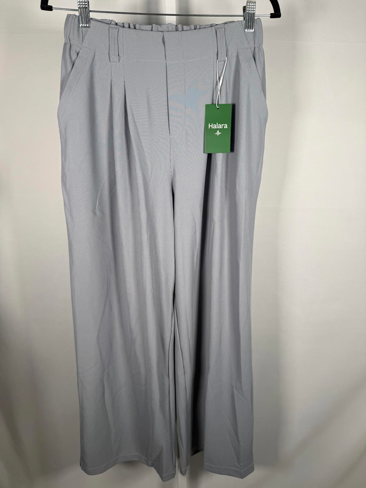 NWT Halara Flex™ High Waisted Pocket Wide Leg Waffle Work Pants Weathervane M