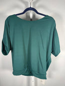 NWT Halara Boat Neck Short Sleeve Cut Out Casual T-Shirt Aventurine Size Large