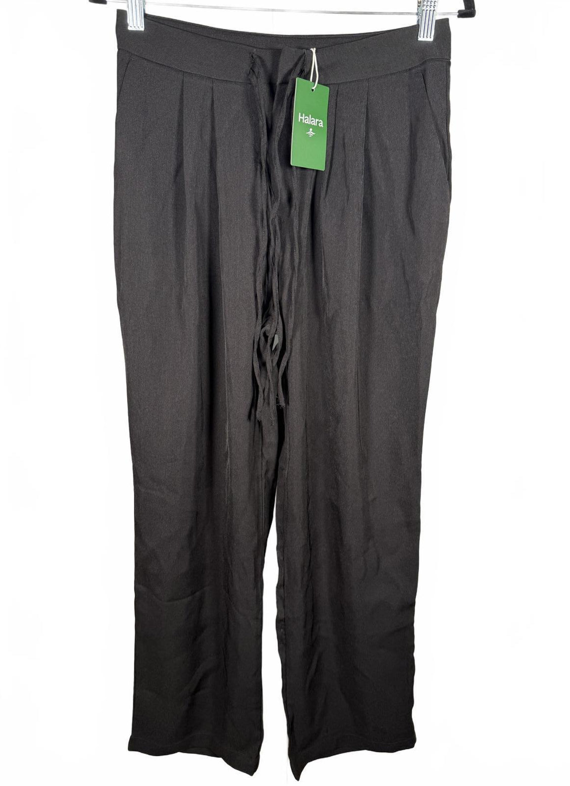 NWT Halara Wide Leg Drawstring Black Pants Size Small