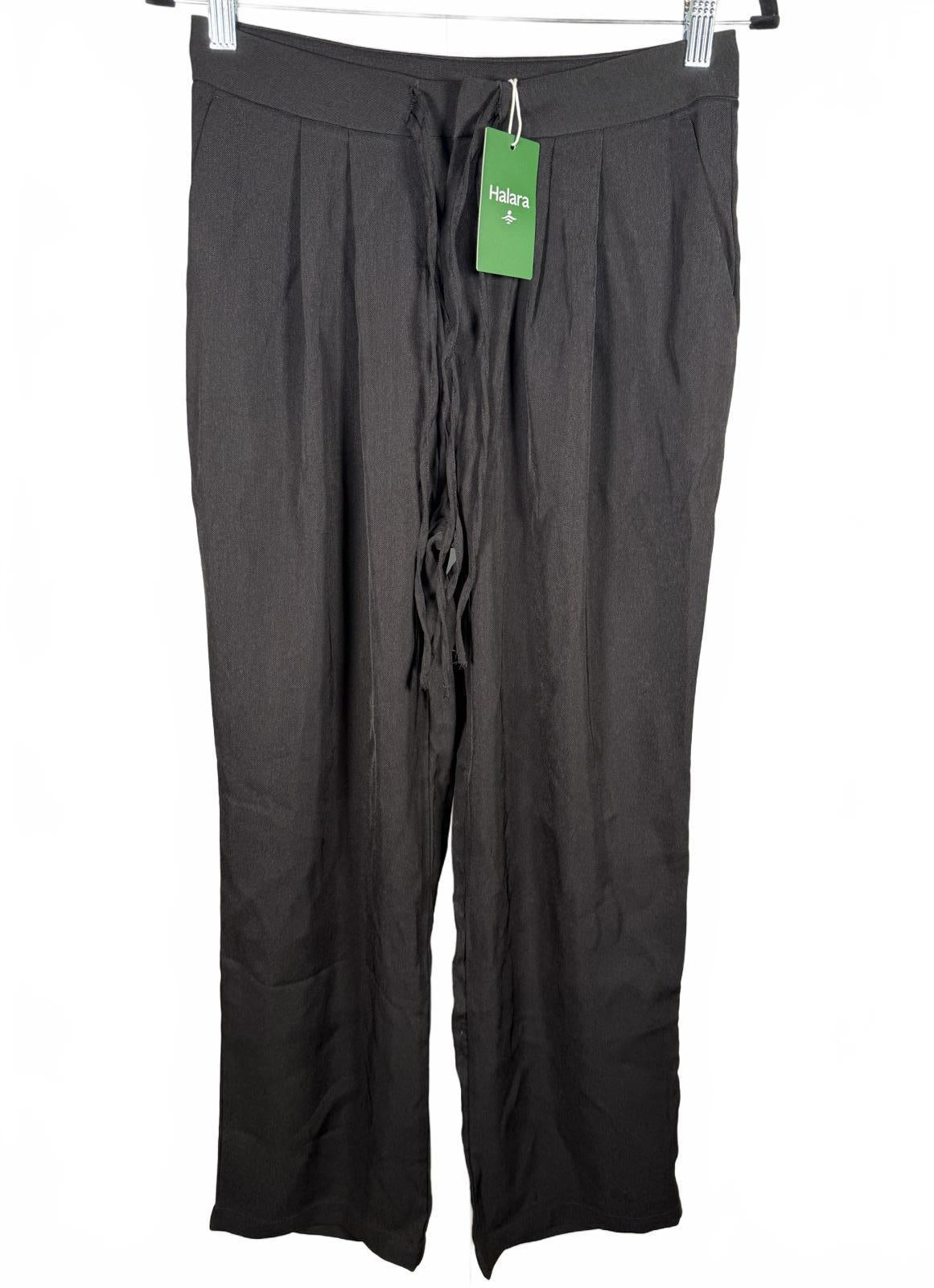 NWT Halara Wide Leg Drawstring Black Pants Size Small