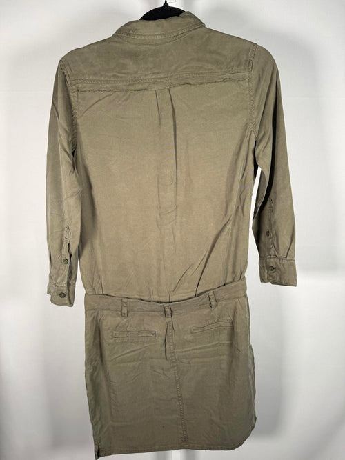 Etienne Marcel Women's Long Sleeve Olive Green Dress, Size XS