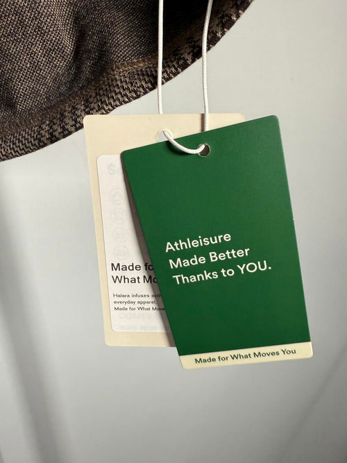 NWT Halara High Waisted 2-in-1 Pocket Houndstooth Plaid Mini Casual Skirt S