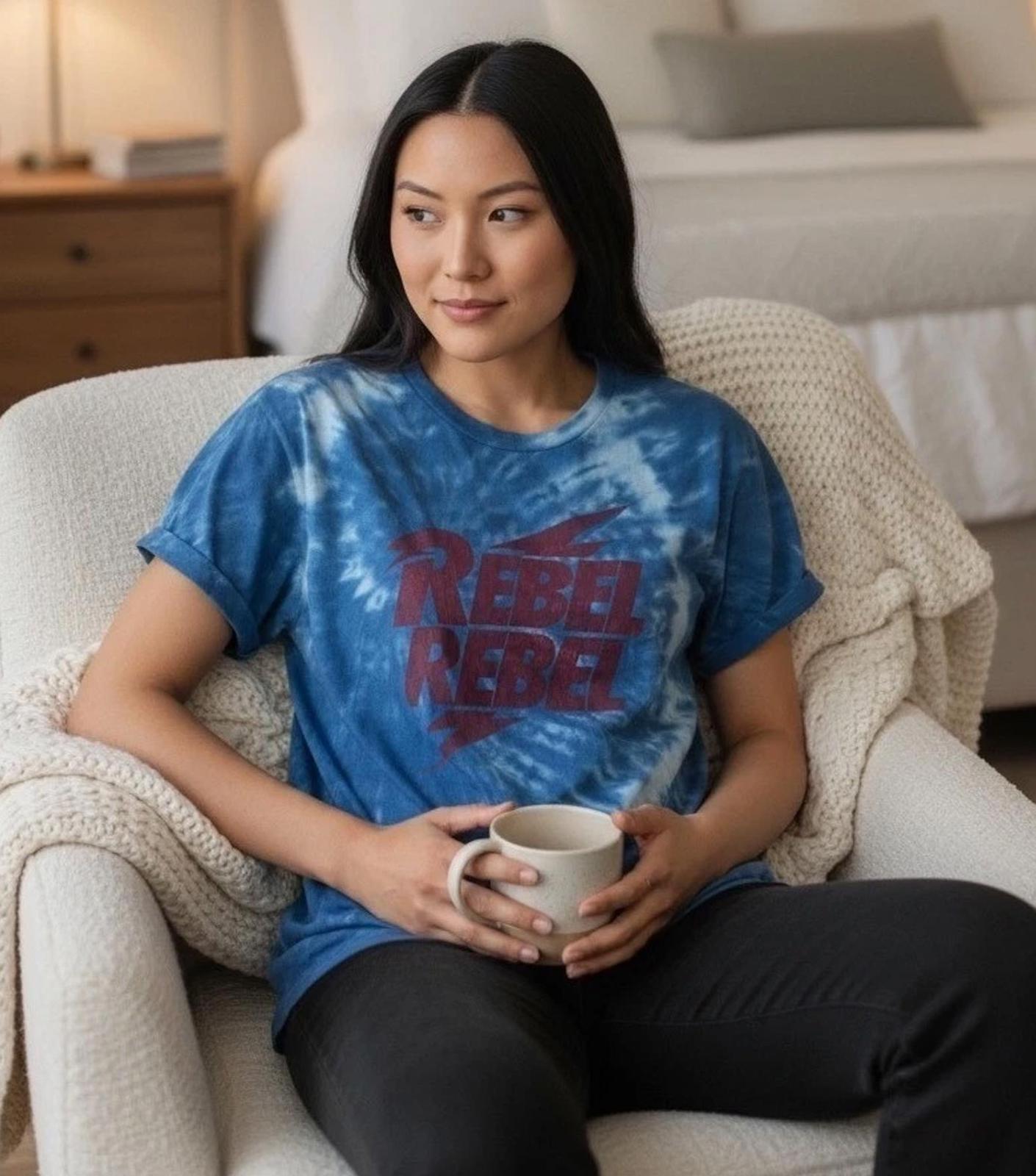 NWT REVOLVE by Chaser Rebel Vintage T Shirt Rolled Atlantic Tie Dye S