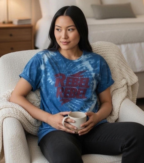 NWT REVOLVE by Chaser Rebel Vintage T Shirt Rolled Atlantic Tie Dye S