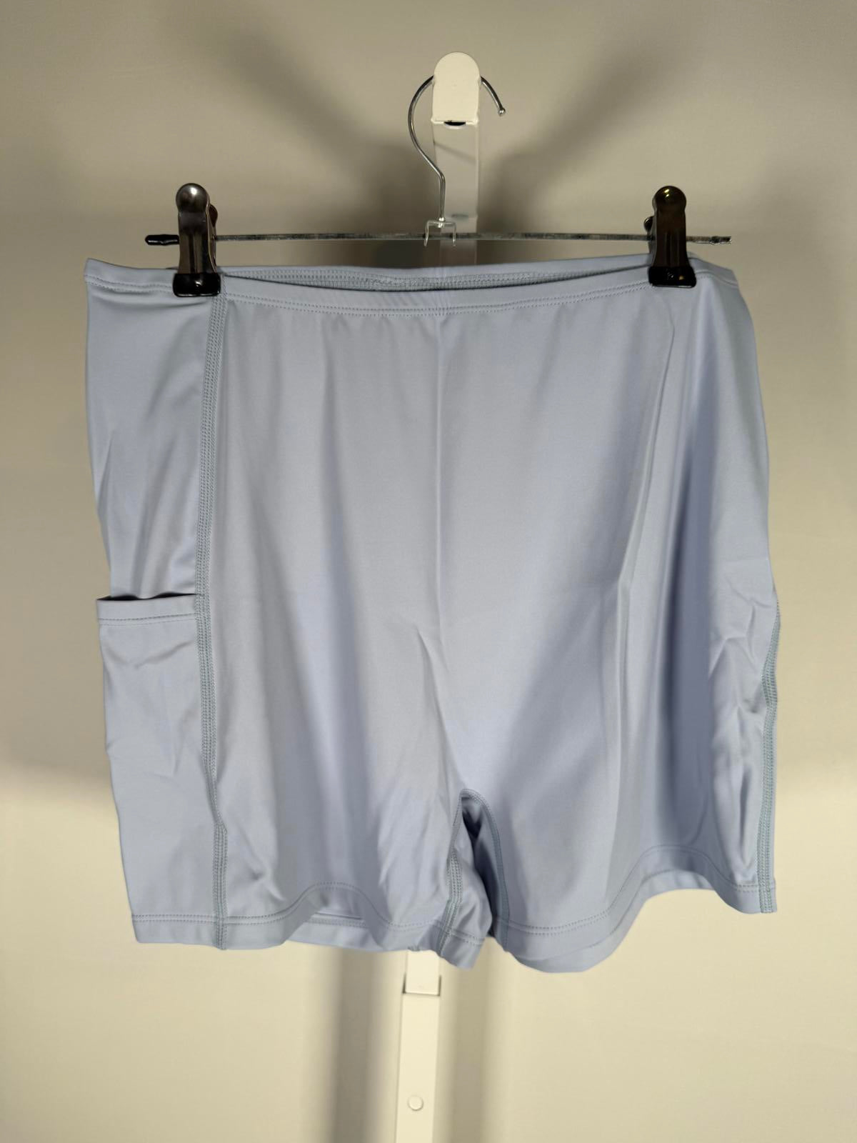 NWT Halara Breezeful High Low 2-Piece Pocket Flowy Midi Casual Dress Ice Blue M