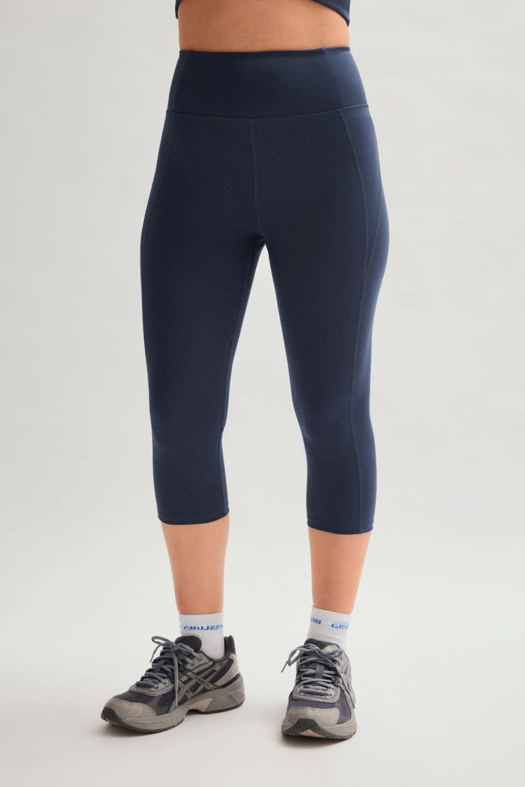 NWT Girlfriend Collective Skyline Compressive High-Rise Capri S