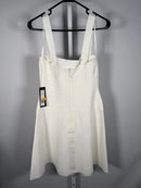 NWT Bebe Bandage Square neck White Mini Dress Size M