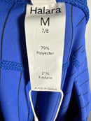 NWT Halara Women's Casual Blue Pinstripe Pants 7/8 Length Size M