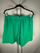 NWT Halara Paper Bag High Waisted Drawstring Pocket Casual Linen-Feel Shorts XL
