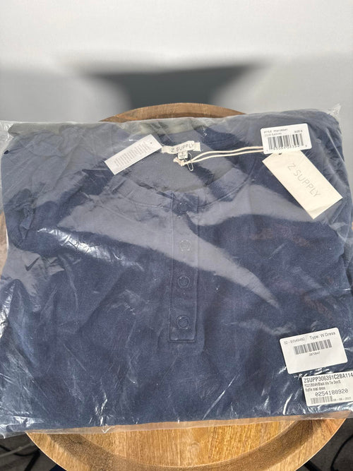 NWT Revolve by Z Supply Black Iris Tie Dye Ruffle Maxi Dress Size Small