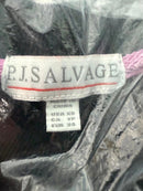 NWT PJ Salvage Daily Doodle Pullover Sweatshirt Black Lightning Star Print XS