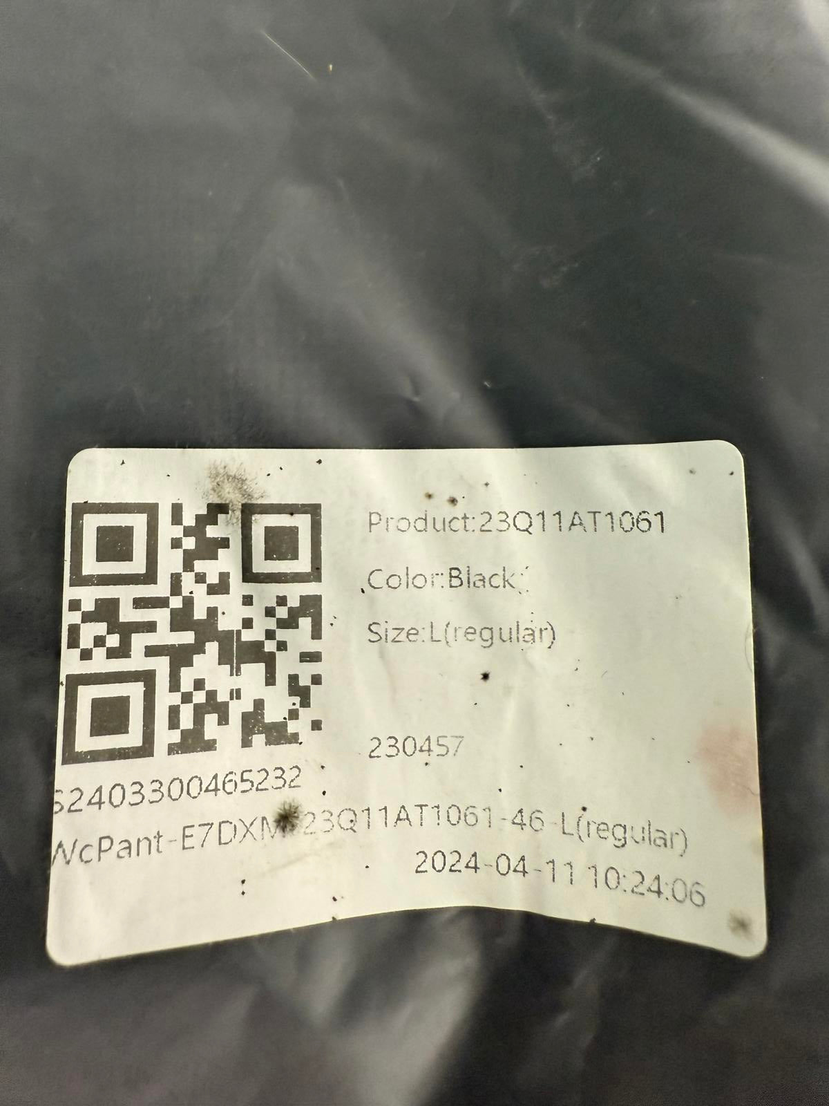 NWT Halara Flex™ High Waisted Pocket Wide Leg Waffle Work Pants Black Size L