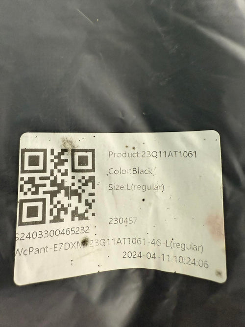 NWT Halara Flex™ High Waisted Pocket Wide Leg Waffle Work Pants Black Size L