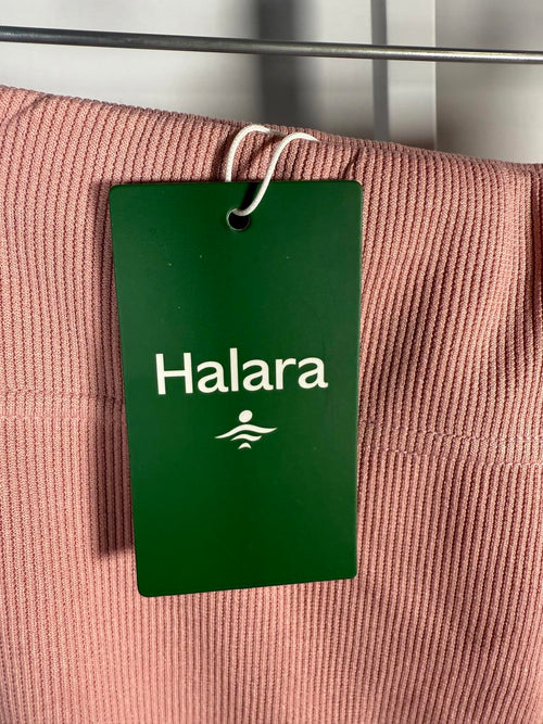 NWT Halara Ribbed High Waisted Bodycon Midi Casual Skirt Mellow Rose Size Medium