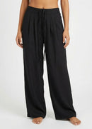 NWT Halara Wide Leg Drawstring Black Pants Size Small