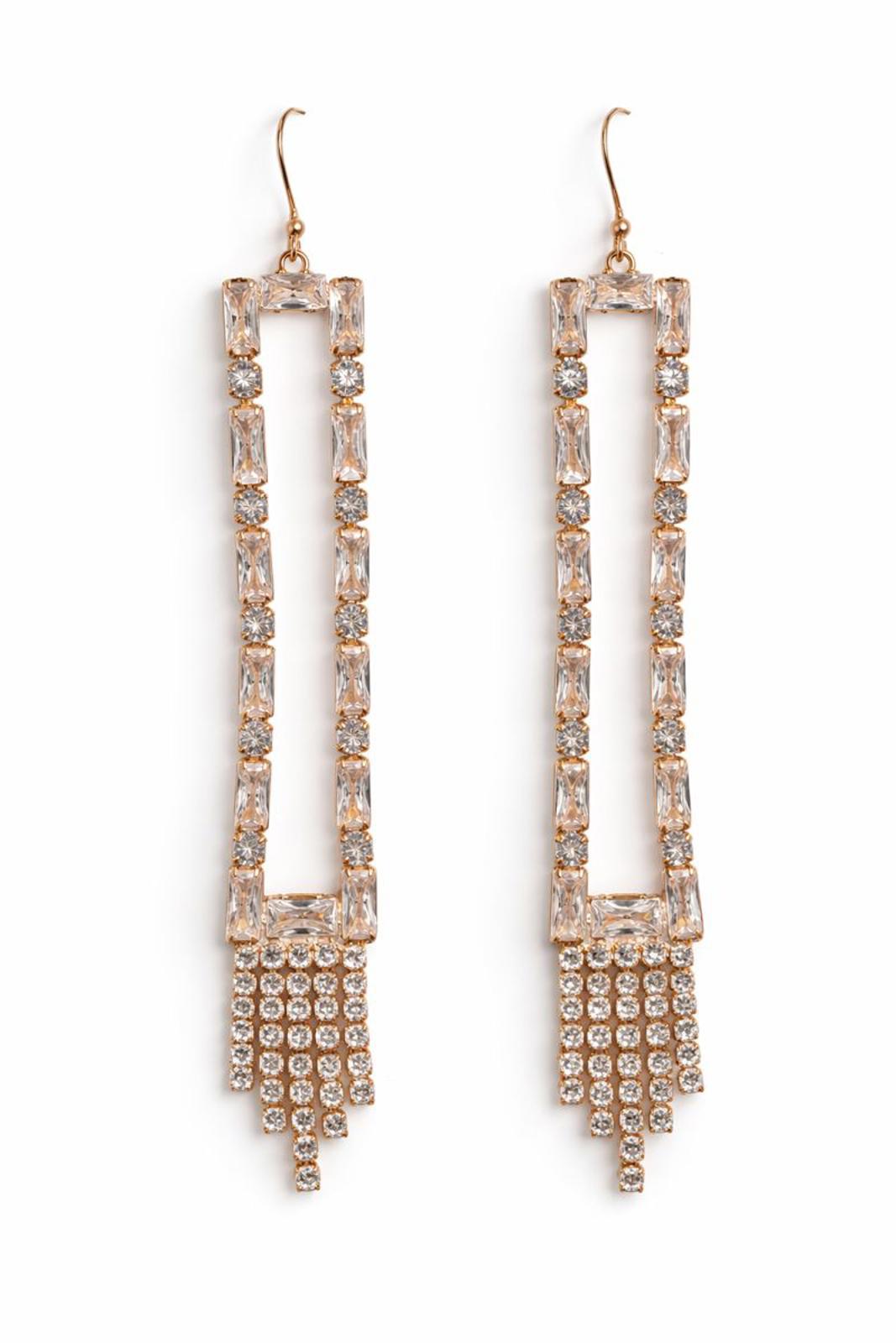 NWT nOir Jewelry Crystal Drop Earrings