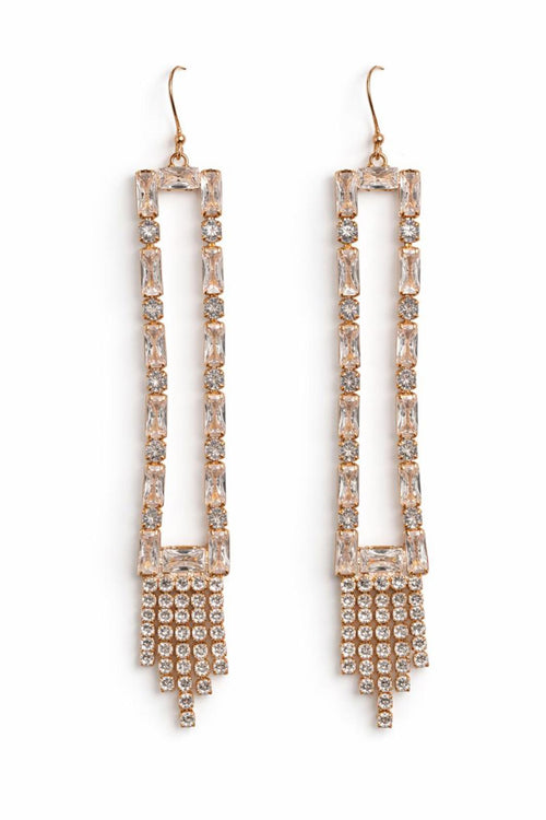 NWT nOir Jewelry Crystal Drop Earrings