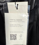 NWT 7 For All Mankind Black Faux Leather Pants Size 28