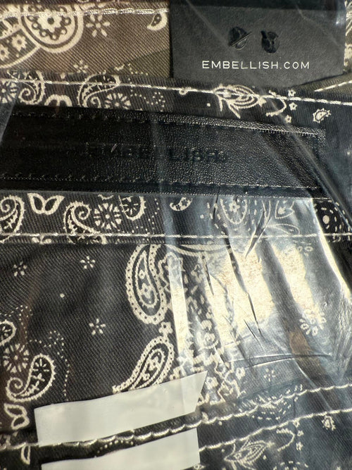 Embellish NYC Men's Two Tone Paisley Skinny Fit Stretch Denim Jeans Size 44 NWT