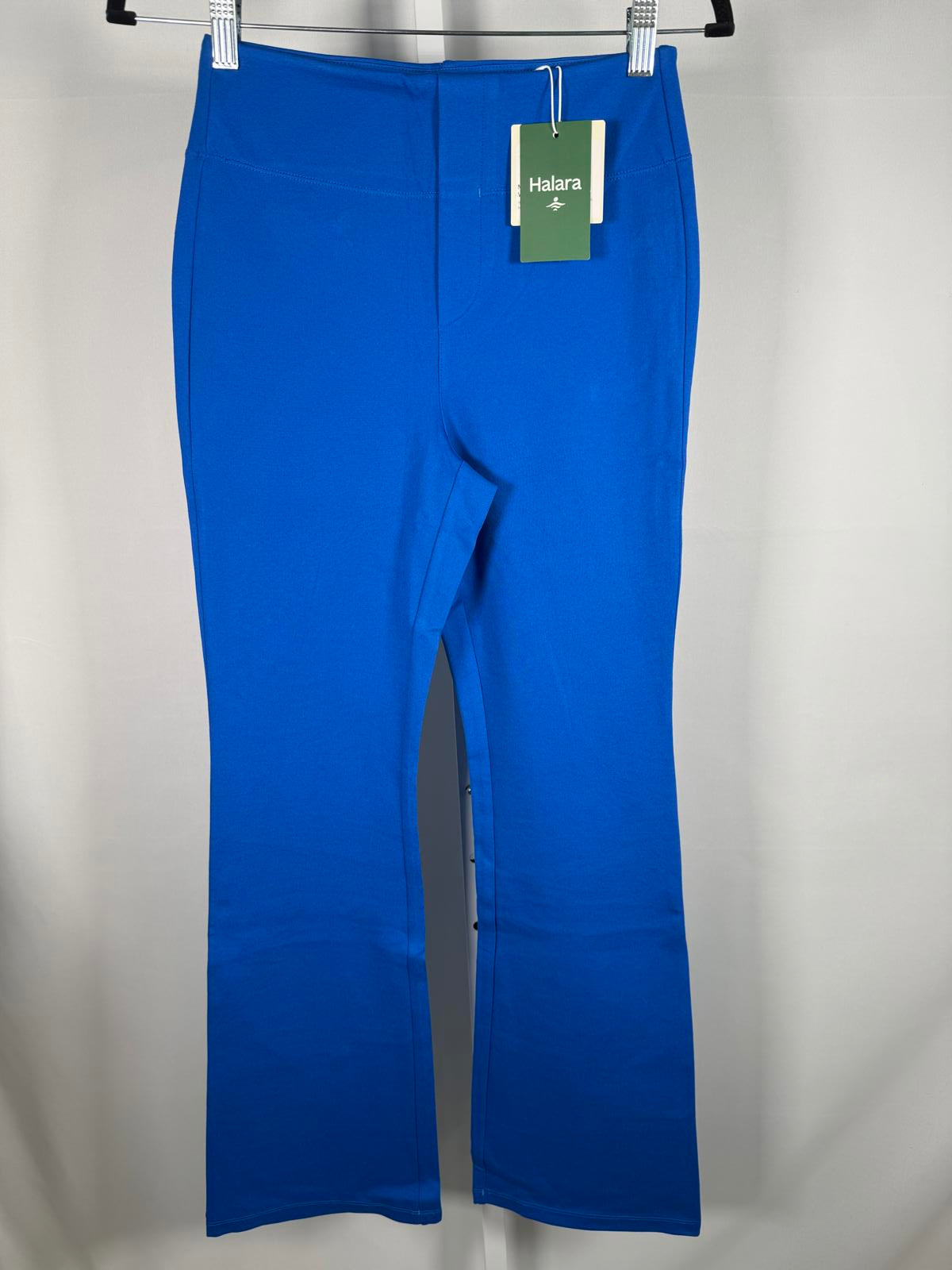NWT Halara Flex High Waist Back Side Pkt Slight Flare Work Pant Princess Blue XS