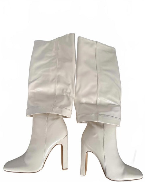 NWT Lulus Lorlia Almond Square Toe Knee High Boots Almond Size 5
