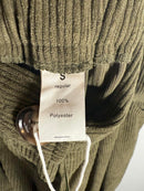 NWT Halara Mid Rise Zipper Pocket Corduroy Casual Pants Bamboo Green Size Small