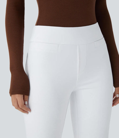 NWT Halara Flex™ Mid Rise Pocket Work White Pants Size Large