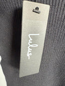 Lulus New Crush Black Ribbed Long Sleeve Bodysuit - XS