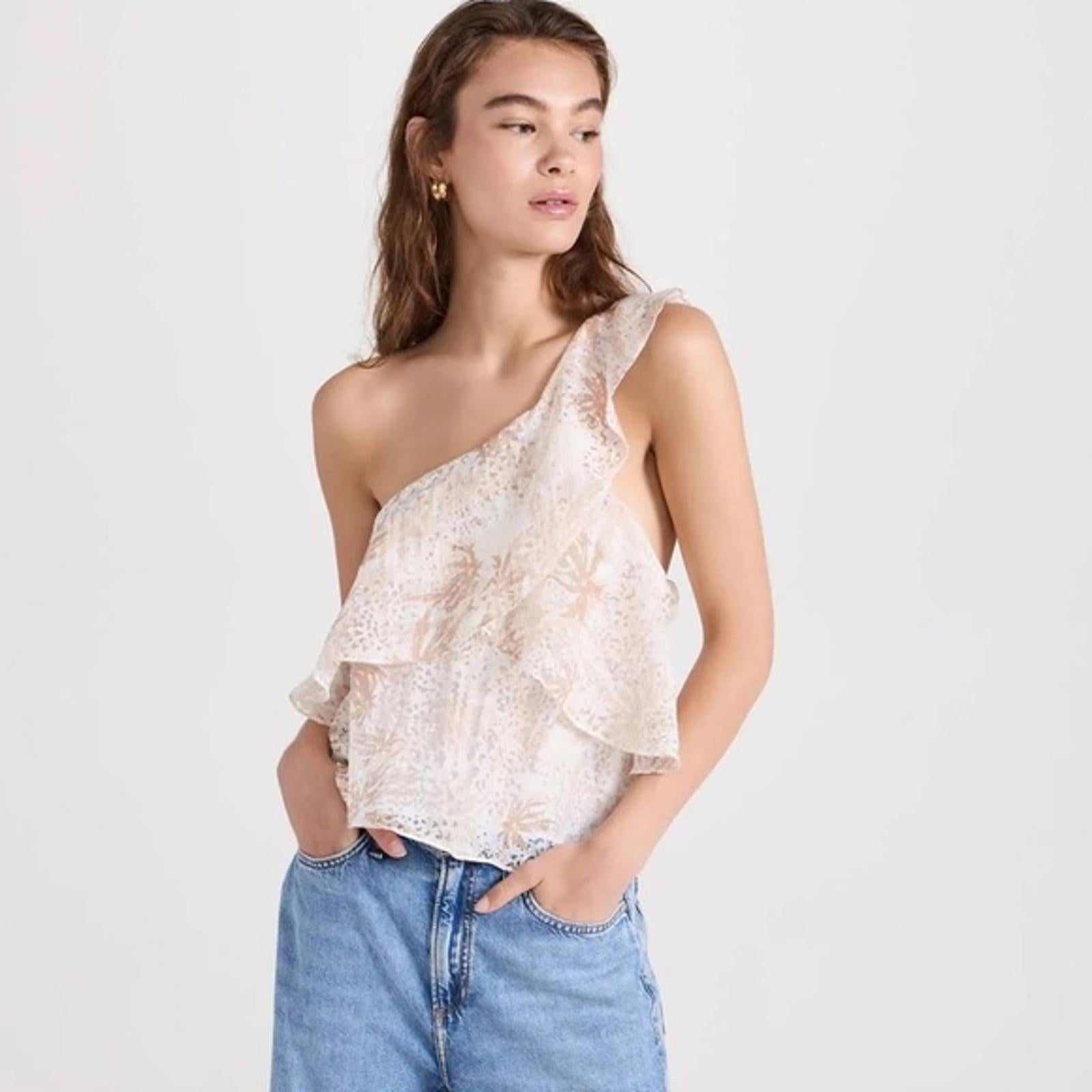 NWT Ramy Brook One Shoulder Maureen Top XS